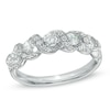 Thumbnail Image 1 of Previously Owned - 3/4 CT. T.W. Diamond Cascading Anniversary Band in 14K White Gold
