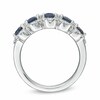 Thumbnail Image 3 of Previously Owned - Vera Wang Love Collection Blue Sapphire and 3/8 CT. T.W. Diamond Ring in 14K White Gold