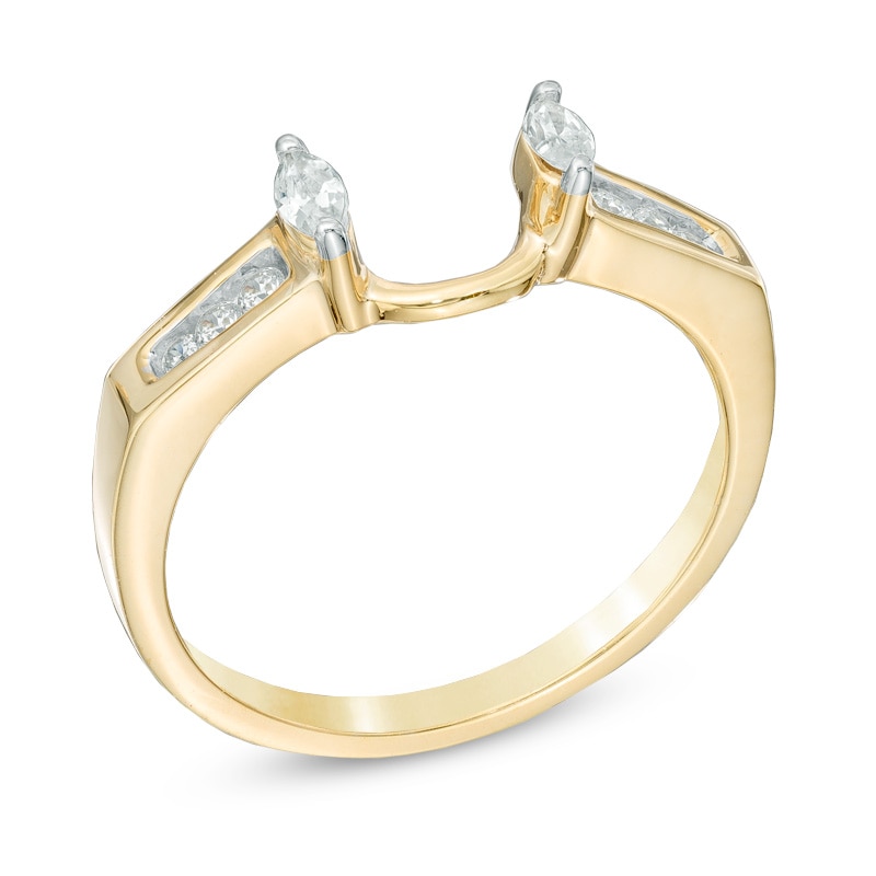 Previously Owned - 1/4 CT. T.W. Marquise Diamond Solitaire Enhancer in 10K Gold