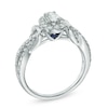 Thumbnail Image 2 of Previously Owned - Vera Wang Love Collection 3/4 CT. T.W. Oval Diamond Frame Engagement Ring in 14K White Gold