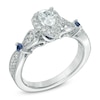 Thumbnail Image 2 of Previously Owned - Vera Wang Love Collection 5/8 CT. T.W. Diamond and Sapphire Vintage-Style Ring in 14K White Gold