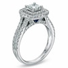 Thumbnail Image 3 of Previously Owned - Vera Wang Love Collection 1-1/2 CT. T.W. Princess-Cut Diamond Engagement Ring in 14K White Gold