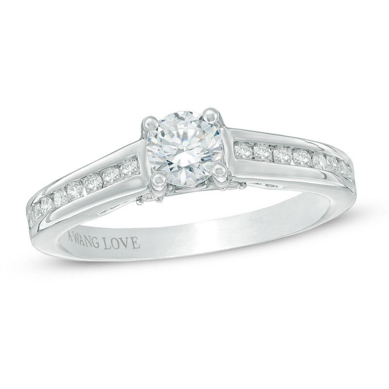 Previously Owned - Vera Wang Love Collection 3/4 CT. T.W. Diamond Engagement Ring in 14K White Gold
