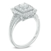 Thumbnail Image 1 of Previously Owned - 3/4 CT. T.W. Diamond Square Frame Engagement Ring in 10K White Gold
