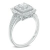 Thumbnail Image 1 of Previously Owned - 3/4 CT. T.W. Diamond Square Frame Engagement Ring in 10K White Gold