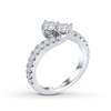 Thumbnail Image 2 of Previously Owned - Ever Us® 2 CT. T. W. Two-Stone Diamond Bypass Ring in 14K White Gold