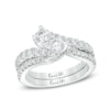 Thumbnail Image 3 of Previously Owned - Ever Us® 1/5 CT. T.W. Diamond Contour Band in 14K White Gold