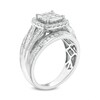 Thumbnail Image 2 of Previously Owned - 1 CT. T.W. Princess-Cut Composite Diamond Frame Split Shank Ring in 10K White Gold