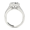 Thumbnail Image 3 of Previously Owned - 1-1/2  CT. T.W. Composite Diamond Cushion Frame Engagement Ring in 14K White Gold