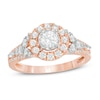 Thumbnail Image 0 of Previously Owned - 1 CT. T.W. Diamond Frame Tri-Sides Engagement Ring in 14K Rose Gold