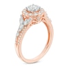 Thumbnail Image 1 of Previously Owned - 1 CT. T.W. Diamond Frame Tri-Sides Engagement Ring in 14K Rose Gold