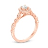 Thumbnail Image 1 of Previously Owned - 3/8 CT. T.W. Diamond Cushion Frame Vintage-Style Engagement Ring in 14K Rose Gold