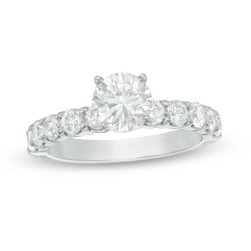 Main Image 1 of Previously Owned - 2 CT. T.W. Diamond Engagement Ring in 14K White Gold