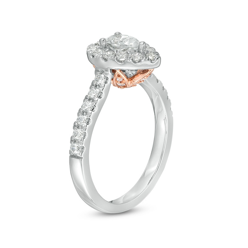 Previously Owned - Love's Destiny by Zales 1 CT. T.W. Pear-Shaped Diamond Engagement Ring in 14K Two-Tone Gold