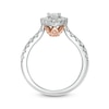Thumbnail Image 4 of Previously Owned - Love's Destiny by Zales 1 CT. T.W. Pear-Shaped Diamond Engagement Ring in 14K Two-Tone Gold