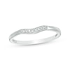 Thumbnail Image 0 of Previously Owned - Diamond Accent Vintage-Style Contour Anniversary Band in 10K White Gold