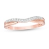 Thumbnail Image 0 of Previously Owned - 1/10 CT. T.W. Diamond Contour Anniversary Band in 14K Rose Gold