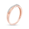 Thumbnail Image 2 of Previously Owned - 1/10 CT. T.W. Diamond Contour Anniversary Band in 14K Rose Gold