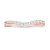 Thumbnail Image 3 of Previously Owned - 1/10 CT. T.W. Diamond Contour Anniversary Band in 14K Rose Gold