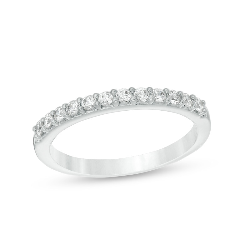 Previously Owned - 1/3 CT. T.W. Colorless Diamond Band in 18K White Gold