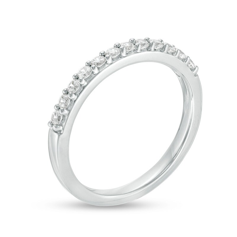 Previously Owned - 1/3 CT. T.W. Colorless Diamond Band in 18K White Gold