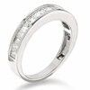 Thumbnail Image 2 of Previously Owned - 1 CT. T.W. Princess-Cut and Baguette Diamond Channel Band in 14K White Gold