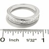 Thumbnail Image 3 of Previously Owned - 1 CT. T.W. Princess-Cut and Baguette Diamond Channel Band in 14K White Gold