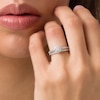 Thumbnail Image 3 of Previously Owned - 1/2 CT. T.W. Diamond Frame Bridal Set in 14K White Gold