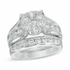 Thumbnail Image 0 of Previously Owned - 2-1/2 CT. T.W. Diamond Cluster Bridal Set in 14K White Gold