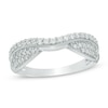 Thumbnail Image 0 of Previously Owned - 1/3 CT. T.W. Diamond Vintage-Style Contour Wedding Band in 14K White Gold