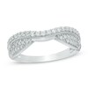 Thumbnail Image 0 of Previously Owned - 1/3 CT. T.W. Diamond Vintage-Style Contour Wedding Band in 14K White Gold