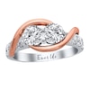 Thumbnail Image 1 of Previously Owned - Ever Us® 1-1/2 CT. T.W. Two-Stone Diamond Swirl Anniversary Band in 14K Two-Tone Gold