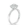Thumbnail Image 1 of Previously Owned - 1/2 CT. T.W. Princess-Cut Diamond Double Frame Engagement Ring in 10K White Gold
