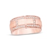 Thumbnail Image 0 of Previously Owned - Men's 3/4 CT. T.W. Diamond Brick Pattern Wedding Band in 10K Rose Gold