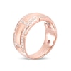 Thumbnail Image 1 of Previously Owned - Men's 3/4 CT. T.W. Diamond Brick Pattern Wedding Band in 10K Rose Gold