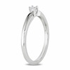 Thumbnail Image 2 of Previously Owned - 1/20 CT. Princess-Cut Diamond Solitaire Promise Ring in Sterling Silver
