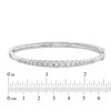 Thumbnail Image 2 of Previously Owned - 1/4 CT. T.W. Diamond Graduated Bangle in Sterling Silver
