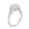 Thumbnail Image 1 of Previously Owned - 1 CT. T.W. Composite Diamond Cushion Frame Engagement Ring in 10K White Gold