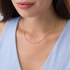 Thumbnail Image 2 of Previously Owned - Made in Italy Diamond-Cut Beaded Choker Necklace in 14K Gold - 16"