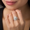 Thumbnail Image 2 of Previously Owned - 1 CT. T.W. Composite Diamond Starburst Bypass Ring in 10K White Gold