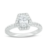 Thumbnail Image 0 of Previously Owned - Vera Wang Love Collection 1-1/4 CT. T.W. Oval Diamond Engagement Ring in 14K White Gold