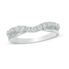 Thumbnail Image 1 of Previously Owned - 3/8 CT. T.W. Diamond Twist Contour Anniversary Band in 14K White Gold