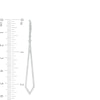 Previously Owned - 5/8 CT. T.W. Diamond Elongated Kite-Shaped Drop Earrings in Sterling Silver