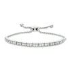 Thumbnail Image 1 of Previously Owned - 1/10 CT. T.W. Diamond Bar Bolo Bracelet in Sterling Silver - 9.5"