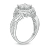 Thumbnail Image 3 of Previously Owned - 1 CT. T.W. Diamond Double Frame Twist Shank Ring in 10K White Gold