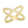 Thumbnail Image 1 of Previously Owned - 1/4 CT. T.W. Diamond "X" Ring in 10K Gold
