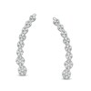 Thumbnail Image 0 of Previously Owned - 1/6 CT. T.W. Journey Composite Diamond Crawler Earrings in 10K White Gold