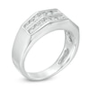 Thumbnail Image 3 of Previously Owned - Men's 3/4 CT. T.W. Diamond Double Row Channel-Set Anniversary Band in 10K White Gold