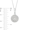 Thumbnail Image 2 of Previously Owned - 1/2 CT. T.W. Composite Diamond Double Frame Pendant in 10K White Gold