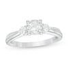 Thumbnail Image 1 of Previously Owned - 1/2 CT. T.W. Diamond Past Present Future® Engagement Ring in 10K White Gold